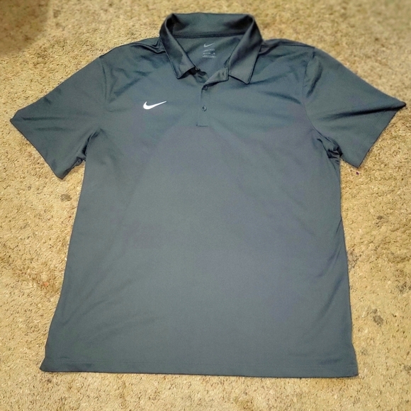 Nike Men's Gray Dri-Fit Polo Shirt Size XL - Picture 1 of 4